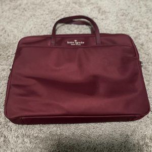 Kate Spade The Little Better Sam Nylon Universal Laptop Bag Cranberry/Maroon